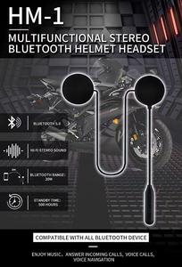 <span class=keywords><strong>Casque</strong></span> Bluetooth 5.1+EDR HM-1 pour motards, interphone stéréo Hi-Fi, appairage de deux téléphones, portée stable de 20 m - Product Image 2