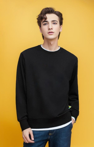 เสื้อสเวตเชิ้ตคอกลมแบบยูนิเซ็กซ์ ผ้าฝ้ายถัก ทรงปกติ โอเวอร์ไซส์ สีพื้น เรียบง่าย สวมใส่สบาย เหมาะสำหรับฤดูใบไม้ร่วง - Product Image 3
