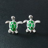 Petit clou de tortue de mer hawaïen, oreilles percées mignonnes, multicolores, petites tortues de mer, boucles d'oreilles pour femmes et filles