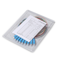 Pasokan HARGA TERBAIK 1*16 Optik Plc Splitter ABS Box SC/UPC SC/APC Splitter Fiber Optik