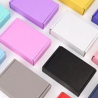 Boîte d'expédition postale en carton ondulé rose personnalisée, petite, pour l'e-commerce, emballage postal, boîte de maquillage cosmétique avec logo personnalisé