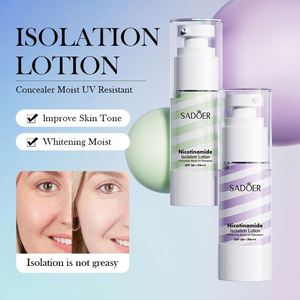 SADOER Base de Maquillage Isolante à la Nicotinamide, Blanchissante, Imperméable, Cosmétiques Professionnels, Crème de Base pour le Maquillage de la Peau - Product Image 2