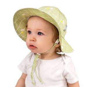 Sombrero de Pescador Personalizado con Logotipo para Bebés y Niños Pequeños, Sombreros de Sol para Recién Nacidos, Clásicos, de Verano, con Protección UV, de Algodón, con Diseño de Hojas de Argyle - Product Image 3