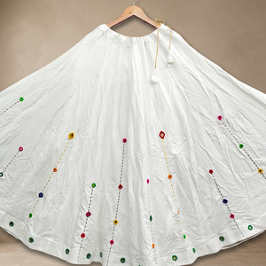 High <b>on</b> Demand Heavy Rayon Flared Skirts with Top in Anarkali Style Skirts For women Girl Exclusive And Ethnic Wear Skirts - Product Image 2
