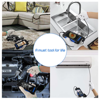 Caméra d'inspection automobile P40 5,5 mm avec écran HD 4,3 pouces, endoscope industriel avec câble semi-rigide de 5 m, étanche IP67 pour applications automobiles et d'inspection des égouts