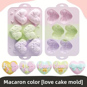 แม่พิมพ์ซิลิโคนรูปหัวใจสีมาการองแบบใหม่สำหรับทำช็อกโกแลตและเค้ก - Product Image 4