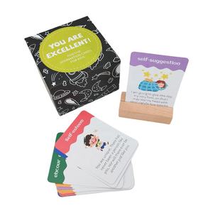 Cartes <span class=keywords><strong>de</strong></span> jeu <span class=keywords><strong>de</strong></span> société personnalisées pour la famille, cartes d'affirmation, jeux <span class=keywords><strong>de</strong></span> cartes en papier, impression en gros - Product Image 1