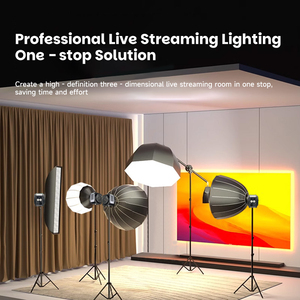 M200 200W Kim Loại Live Streaming Điền Ánh Sáng Có Thể Điều Chỉnh Nhiệt Độ Màu 2700-6500K Ứng Dụng Điều Khiển Thấp Tiếng Ồn Mềm LED COB Cho - Product Image 3