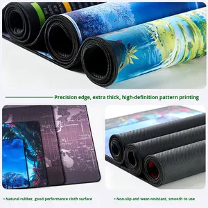 Tapis <span class=keywords><strong>de</strong></span> souris en plastique surdimensionné personnalisé pour <span class=keywords><strong>le</strong></span> jeu et l'e-sport, pour hommes et femmes, utilisation au <span class=keywords><strong>bureau</strong></span>, raccourcis tout-en-un - Product Image 2