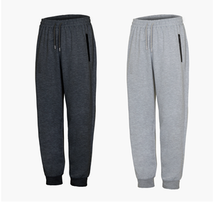 Pantalon de jogging unisexe léger à taille mi-haute, plissé sur le devant, avec taille élastique et poche zippée, idéal pour le sport et les loisirs - Product Image 2