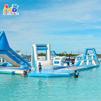 Castillo Inflable de PVC Grande y Personalizable para Deportes, Nuevo Diseño de Parque Acuático Flotante para Entretenimiento Comercial en Mar o Lago