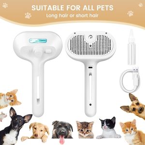 แปรงกรูมมิ่งสำหรับแมวและสุนัข Uhomepet ทำจากสแตนเลสและพลาสติก ช่วยขจัดขนลอยและไฟฟ้าสถิต ดีไซน์เรียบหรู - Product Image 2