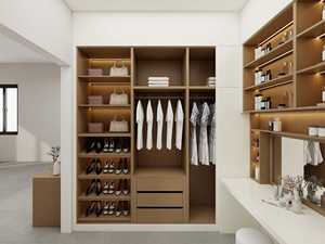 Armarios Modernos y Cómodos para Vestidor con Tocador Portátil de Madera Melamina para el Hogar y Apartamentos - Product Image 6