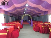 Tente de mariage durable avec matériau en alliage d'aluminium imperméable en PVC pour les fêtes en plein air Garantie 1 an