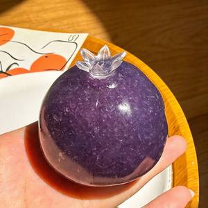Jouet anti-stress souple et très malléable en forme de fruits, rempli de gelée de pétrole, motif smoothie aux myrtilles, pour Halloween - Product Image 5
