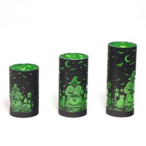 Bán buôn kính tùy chỉnh Led chuỗi ánh sáng vui vẻ Halloween kính bảng ống đèn xi lanh trụ cột đèn lồng bão - Product Image 1