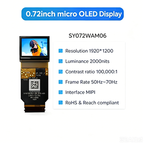 0,72-дюймовый микро-OLED-дисплей, разрешение 1920x1200, 2000 нит, интерфейс MIPI для устройств AR/VR, приборов ночного видения/тепловизионных камер - Product Image 2