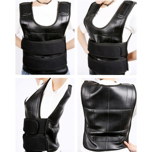 <span class=keywords><strong>Gilet</strong></span> <span class=keywords><strong>lesté</strong></span> 20LB en cuir PU respirant, ajustable, avec billes de fer, pour fitness et course à pied - Product Image 5