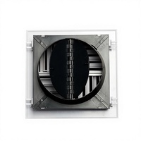Diffuseur de plafond carré 4 voies en plastique ABS 300x300 avec noyau réglable et amovible pour système CVC
