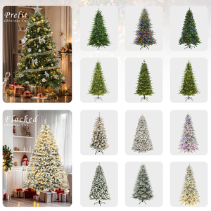 Arbre <span class=keywords><strong>de</strong></span> <span class=keywords><strong>Noël</strong></span> mince extérieur <span class=keywords><strong>de</strong></span> haute qualité <span class=keywords><strong>de</strong></span> 10 pieds <span class=keywords><strong>pré</strong></span>-<span class=keywords><strong>illuminé</strong></span> avec des lumières arbre pliable <span class=keywords><strong>de</strong></span> 8 pieds - Product Image 6