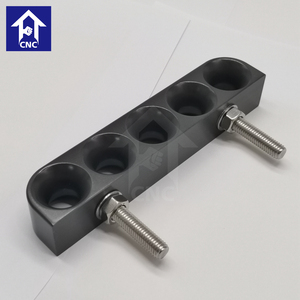 Organisateur de pont en <span class=keywords><strong>aluminium</strong></span> <span class=keywords><strong>anodisé</strong></span> personnalisé 6061 Anneaux de chaumard en acier inoxydable usinés CNC pour pont de yacht à voile - Product Image 3