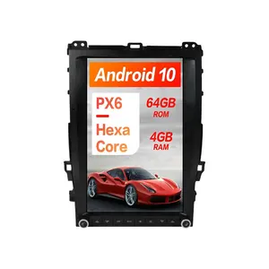 13.6 pouces Android 10 64 Tesla Radio Pour Toyota Land Cruiser Prado 120/Lexus GX470 Voiture GPS Navigation Unité de Tête de Lecteur Multimédia