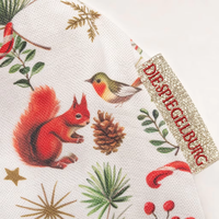 Pochette en toile de coton imprimée pleine surface de luxe avec cordon de serrage pour cadeaux, cosmétiques, bijoux, maquillage, emballage personnalisé avec logo imprimé, anti-poussière