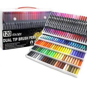 Aquarell Soft Brush Marker Pen Bunte Aquarell Pinsel Stifte mit mehreren Marker Set