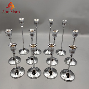 Portacandele Moderno in Metallo Dorato Stile Nordico per Matrimoni, Natale, Pasqua - <span class=keywords><strong>Candelabri</strong></span> Alti e Resistenti per Arredamento Casa - Product Image 2