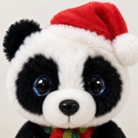 Peluche d'éléphant de Noël en polyester doux, cadeau pour bébé, anti-stress