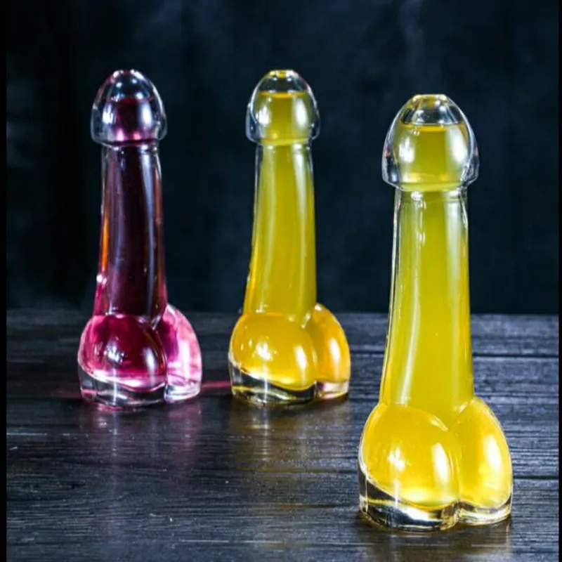 Pene di vetro di cristallo della bottiglia di forma del bicchiere di vino fatto a mano di vendita della fabbrica di Lelyi