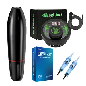 Kit de stylo de machine à tatouer sans fil avec batterie de recharge numérique Fournitures de tatouage rotatif Offres Spéciales personnalisées