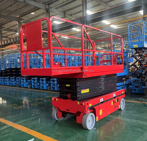 Xe nâng người tự hành dạng kéo cắt, nâng cao 10m, tải trọng 320kg, sử dụng pin, dành cho các công việc trên cao - Product Image 4