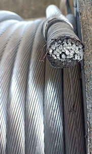 1x7 Ehs 1/4 "оцинкованный стальной кабель 7/2.03 мм стойкая проволочная проволока ASTM A475 класс a стальная нить провода кабели и кабельные сборки - Product Image 5