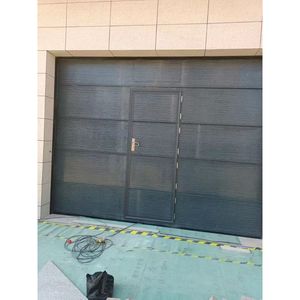 Porte <span class=keywords><strong>de</strong></span> <span class=keywords><strong>garage</strong></span> sectionnelle en verre sans cadre, moderne, à levage automatique, en aluminium, pour l'extérieur des villas - Product Image 6