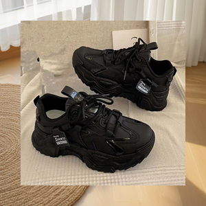 Women's Platform Casual Breathable <b>Height</b> <b>Increasing</b> Korean Style Sneakers for Spring Summer Autumn,Women's Platform Sneakers - Product Image 1