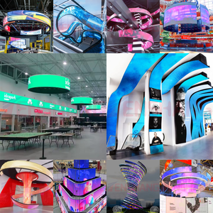 Écran LED flexible personnalisé en couleur pleine, en forme spéciale, mur vidéo créatif pour mur TV et utilisation intérieure/extérieure - Product Image 5