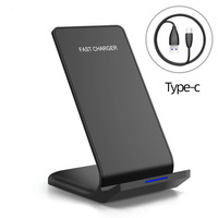 Support de chargeur sans fil 15W Station d'accueil de charge rapide pour iPhone 13 12 11 Pro X XS Max XR Samsung S20 S10 Xiaomi Support de téléphone