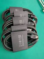 Kabel Data Pengisian Cepat Tipe-C ke Tipe-C TPE USB-C untuk Ponsel Android Hitam