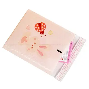 Custom Size and Printed Plastic Bubble Mailers Padded Envelope Wrap Bubble Express Bags with Self Sealing