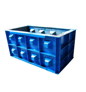 Blocs empilables en béton et acier, grande taille et couleur peut être personnalisés, moules lego pour interlock,