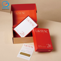 Boîte en carton ondulé Eco Mailer avec logo personnalisé imprimé, boîte d'emballage pour l'expédition de cadeaux, emballage pour les soins de la peau/la beauté/les vêtements