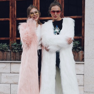 2022 migliore qualità Parka Ultra lungo cappotto da donna in lana <span class=keywords><strong>Cross</strong></span> Border cappotto da donna in lana galleggiante Trench lungo da donna - Product Image 1