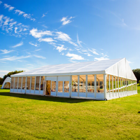 Hochzeitszelt Aluminium 20'x40' Festzelt für 500 Personen Wasserdichtes Outdoor-Partyzelt Maßgefertigtes Eventzelt für Hochzeiten und Bankette
