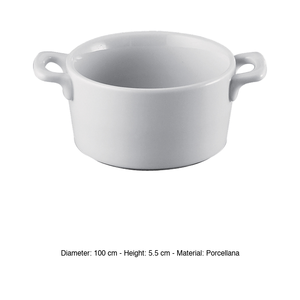 หม้อตุ๋นพอร์ซเลน Ø 10 ซม. สูง 5.5 ซม. Mps - Product Image 3