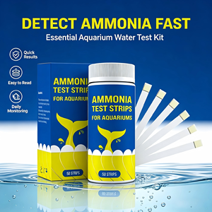 Bandelettes de test rapide de l'azote ammoniacal pour la détection de NH3 et <span class=keywords><strong>NH4</strong></span> dans l'eau des aquariums, des étangs et des eaux usées – Test de qualité de l'eau - Product Image 5