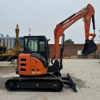 Mini-excavatrice Hitachi ZX55U d'occasion, 5,5 tonnes, excavatrice compacte sur chenilles avec moteur fiable, machine de construction hydraulique