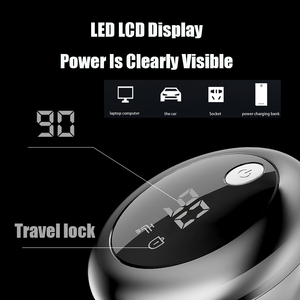 Afeitadora Eléctrica Rotativa Recargable, Resistente al Agua IPX6, Recortadora de Barba y Cabello para Hombres, Uso Doméstico y Hotelero - Product Image 2