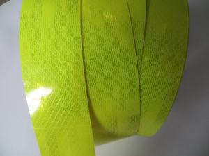 Cinta Reflectante de Seguridad Verde de Alta Visibilidad, Impermeable, de PET, para Camiones, Cascos, Barreras, OEM/ODM - Product Image 5