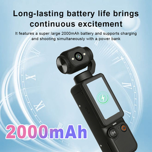 Whatnot 180° Rotating Lens Pocket Action Camera Dual <b>Shooting</b> Mode Portable Pov Camera Type-c Charging Video Recording Camera - Product Image 3